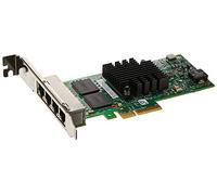 Intel I350T4V2 Adaptateur et Carte réseau - Accessoire réseau (Filaire, PCI-E, Ethernet, 1000 Mbit/s, Intel I350, 10/100/1000BaseT(X)) Vert, Argent