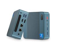 Intel Mini PC i5 12600H(12C/20T, jusqu'à 4.5GHz) 16GB DDR4 3200 MHz 512GB M.2 NVMe PCIe SSD, Mini Ordinateur Windows 11 Pro, Dual RJ45 LAN, Triple Afichage, WiFi 6E, USB-C(PD 3.0), USB 3.2 Gen2