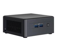 Intel Next Unit of Computing Kit 11 Pro Kit - NUC11TNHi5 - Barebone - mini PC - 1 x Core i5 1135G7 / 2.4 GHz - RAM 0 Go - Iris Xe Graphics - GigE, 2.5 GigE - LAN sans fil: 802.11a/b/g/n/ac/ax, Bluetoo