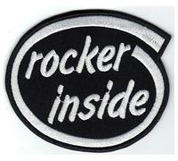 Intel Rocker Inside Moto Rockabilly Heavy Metal Écusson thermocollant patch Badge