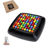 Intellectual Chessboard - Dual Duel, Creative Double Duel Intellectual Chess Board, Fun Table Top Strategy Game, Chesses Board Game with Colored Marbles- for Family Party Activity (1 Set)