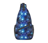Intelligence Artificielle Cerveau Carte du Monde Sac À Bandoulière, Sac À Bandoulière À Bandoulière pour Hommes Et Femmes, Utilisé pour Les Loisirs Et Les Voyages
