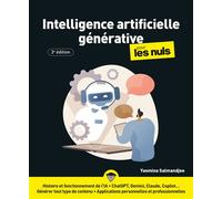 Intelligence artificielle générative pour les Nuls - 3e édition - Yasmina Salmandjee - First Interactive - broché - Manuel