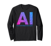Intelligence Artificielle IA Design drôle Manche Longue