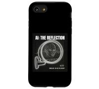 Intelligence Artificielle Miroir Données Self Cyberpunk Grande IA Coque pour iPhone SE (2020) / 7/8