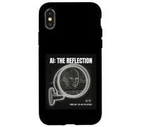 Intelligence Artificielle Miroir Données Self Cyberpunk Grande IA Coque pour iPhone X/XS