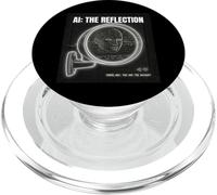 Intelligence Artificielle Miroir Données Self Cyberpunk Grande IA PopSockets PopGrip pour MagSafe