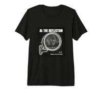 Intelligence Artificielle Miroir Données Self Cyberpunk Grande IA T-Shirt Haut de Gamme