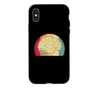 Intelligence Cerveau Pensée Psyché Science Retro Vintage Coque pour iPhone X/XS