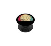 Intelligence Cerveau Pensée Psyché Science Retro Vintage PopSockets PopGrip Adhésif