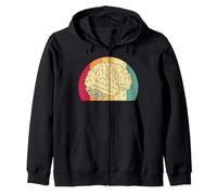 Intelligence Cerveau Pensée Psyché Science Retro Vintage Sweat à Capuche
