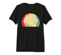 Intelligence Cerveau Pensée Psyché Science Retro Vintage T-Shirt Haut de Gamme
