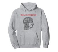 Intelligence Humaine (déclaration Anti-IA et Graphique de la tête) Sweat à Capuche
