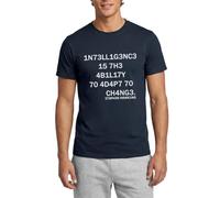 Intelligence Stephen Hawking Leet Speak T Shirt Homme