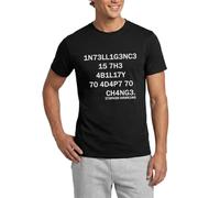 Intelligence Stephen Hawking Leet Speak T Shirt Homme