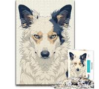 Intelligent Border Collie Puzzle en Bois 1000 pièces, Activité Familiale | Un loisir manuel à la maison: un loisir seul ou à plusieurs sur plusieurs sessions.
