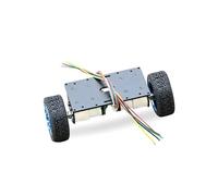 Intelligent Car Chassis Base 25GA370 Encoder 13/500PPR DC Gear electronic starter 1:30 8V12V Self Balancing Two-wheeled Frame Car Model CZAOINCU(13ppr Hall Basic set,Rated 12V)