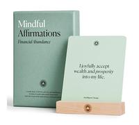 Intelligent Change Cartes d'affirmation conscientes pour l'abondance financière, paroles quotidiennes d'inspiration, cadeaux inspirants pour l'auto-affirmation, affirmations positives avec présentoir,