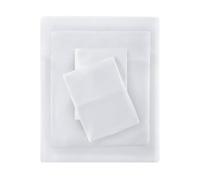 Intelligent Design Parure de lit 3 pièces en Jersey de Coton mélangé Infroissable avec Bonnet Profond de 35,6 cm, Toutes Saisons, taie d'oreiller Assortie, lit Simple XL, Blanc