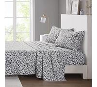 Intelligent Design Parure de lit 4 pièces en Microfibre imprimée, décoration Moderne et Douce, Poche Profonde élastique, pour Toutes Les Saisons, légère, Respirante et Confortable, taie d'oreiller