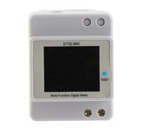 Intelligent Single Phase Electricity Meter | 22KW Capacity Support & 1% High Accuracy | Color LCD Display for Voltage/Current/Electricity Factor | ET32 669 Model, Rail