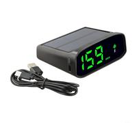 Intelligent Solar Gps Head Up Display Digital Car Speedometer Light Sensing Hud with Auto Start Stop System For Dashboard