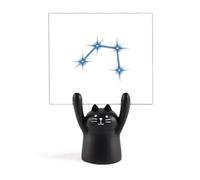 Intelligent Talent Belles étoiles porte-bonheur support mémo dessin animé chat noir décoration