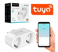 Intelligente Doppelsteckdose WiFi Kruger&Matz Connect P5 Tuya Programmer
