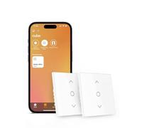 Intelligente Interrupteur Volet Roulant Connecté (FIL NEUTRE REQUIS), Interrupteur Volet Roulant WiFi Compatible avec HomeKit, Alexa et Google Home, Contrôle de Pourcentage et Contrôle à Distance