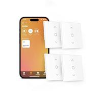 Intelligente Interrupteur Volet Roulant Connecté (FIL NEUTRE REQUIS), Interrupteur Volet Roulant WiFi Compatible avec HomeKit, Alexa et Google Home, Contrôle de Pourcentage et Contrôle à Distance