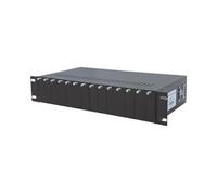 Intellinet 14-Slot Media Converter Chassis, Includes redundant power supply, 19" rackmountable, 2U - Base d'extension modulaire - 2U - rack-montable