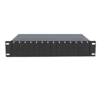 Intellinet 14-Slot Media Converter Chassis, Includes redundant power supply, 19" rackmountable, 2U - Base d'extension modulaire - 2U - rack-montable