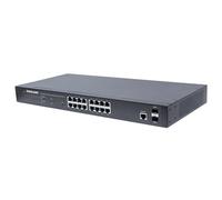 Intellinet 16-Port Gigabit Ethernet PoE+ Web-Managed Switch with 2 SFP Ports, IEEE 802.3at/af Power over Ethernet (PoE+/PoE) Compliant, 374 W, Endspan, 19" Rackmount - Commutateur - Géré - 16 x 10/100