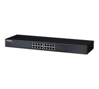 Intellinet 16-Port Rackmount Non-géré Gigabit Ethernet (10/100/1000) 1U Noir