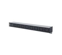 Intellinet Barre multiprise 19" (48,26 cm) 8 prises C19/C20 Noir/Argent