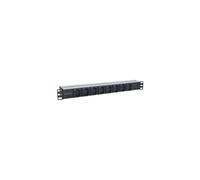 Intellinet 19" 1U Rackmount Anti-Shedding 8-Output C13 Power Distribution Unit (PDU), With Removable Power Cable and Rear C20 Input - Unité de