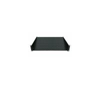 Intellinet 19" Cantilever Shelf, 2U, 2-Point Front Mount, 250mm Depth, Max 25kg, Black, Three Year Warranty - Étagère pour rack - noir, RAL 9005 - 2U - 19