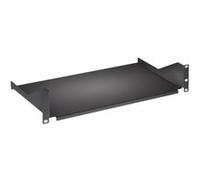 Intellinet 19" Cantilever Shelf, 2U, Fixed, Depth 400mm, Max 25kg, Black, Three Year Warranty - Étagère pour rack - noir, RAL 9005 - 2U - 19" G