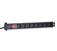 Intellinet 207157 Intellinet Prise multiple 19" 48,3cm 8x Schuko uniquement