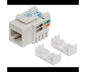 Intellinet 210355 Module Keystone RJ-45 Femelle Cat5e U/UTP Blanc, AWG 22-26, -40°C à 80°C, 18x28.3x20.8mm, Certifié EIA/TIA UL