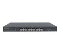 Intellinet 24-Port Gigabit Ethernet Switch with 2 SFP Ports, 24 x 10/100/1000 Mbps RJ45 Ports + 2 x SFP, IEEE 802.3az (Energy Efficient Ethernet), 19" Rackmount, Metal - Commutateur - non géré -...