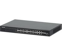 INTELLINET 24 Port Gigbit PoE+ Switch mit 4 SFP-Ports