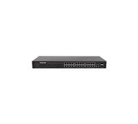 Intellinet 24-Port Network Switch, 24-Port (RJ45), Rackmount, Gigabit, 4 SFP, Ethernet Web-Smart, 10/100/1000 Mbit - Commutateur - Géré - 24 x