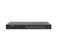 Intellinet 24-Port Network Switch, 24-Port (RJ45), Rackmount, Gigabit, 4 SFP, Ethernet Web-Smart, 10/100/1000 Mbit - Commutateur - Géré - 24 x 10/100/1000 + 2 x SFP - de bureau, Montable sur rack