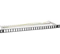 Intellinet 24-Port Patchpanel geschirmt und unbestückt 0,5 HE schwarz für Keystone-Jacks Panneau de brassage 483 mm (19) non équipé 0.5 UH noir non équipé