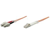 Intellinet 2m LC/SC câble InfiniBand et à fibres optiques Orange
