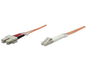Intellinet 2m LC/SC câble InfiniBand et à fibres optiques Orange