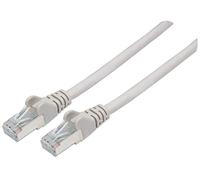 Intellinet 317139 RJ45 Câble réseau, câble patch CAT 6a S/FTP 1.50 m gris feuille de blindage, blind