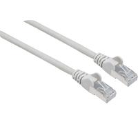 Intellinet 317146 RJ45 Câble réseau, câble patch CAT 6a S/FTP 2.00 m gris feuille de blindage, blindage par tresse, sans halogène