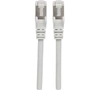 Intellinet 317245 RJ45 Câble réseau, câble patch CAT 6a S/FTP 5.00 m gris feuille de blindage, blindage par tresse, sans halogène